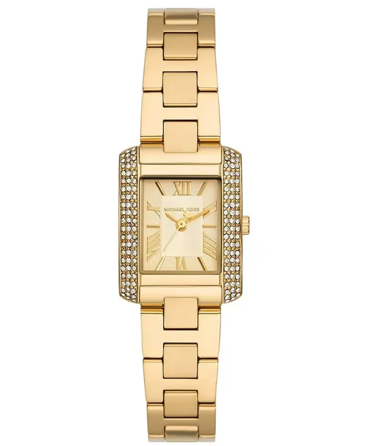 Michael Kors Emery Ladies Gold Tone Watch & Bracelet Set 