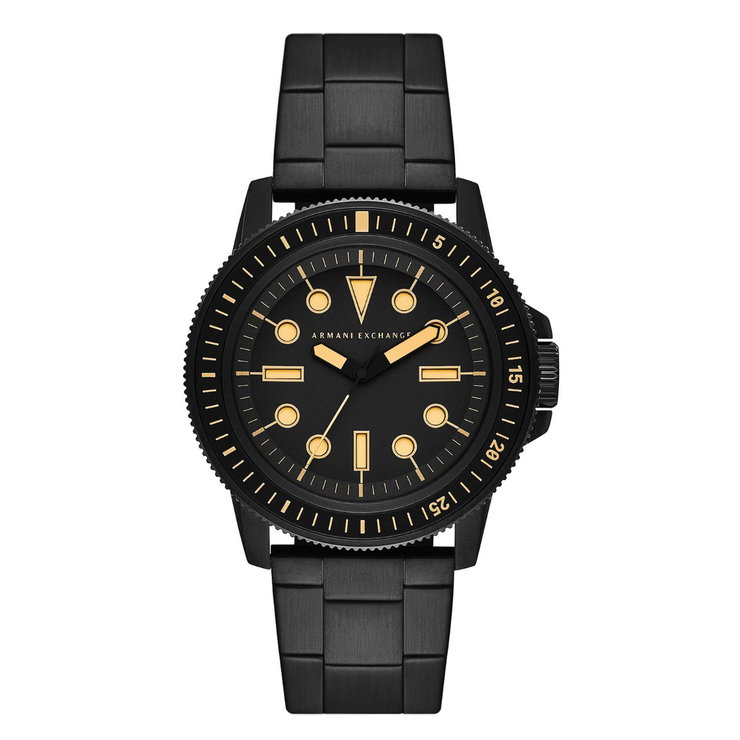 ARMANI EXCHANGE Leonardo Men Analog Watch Steel Black