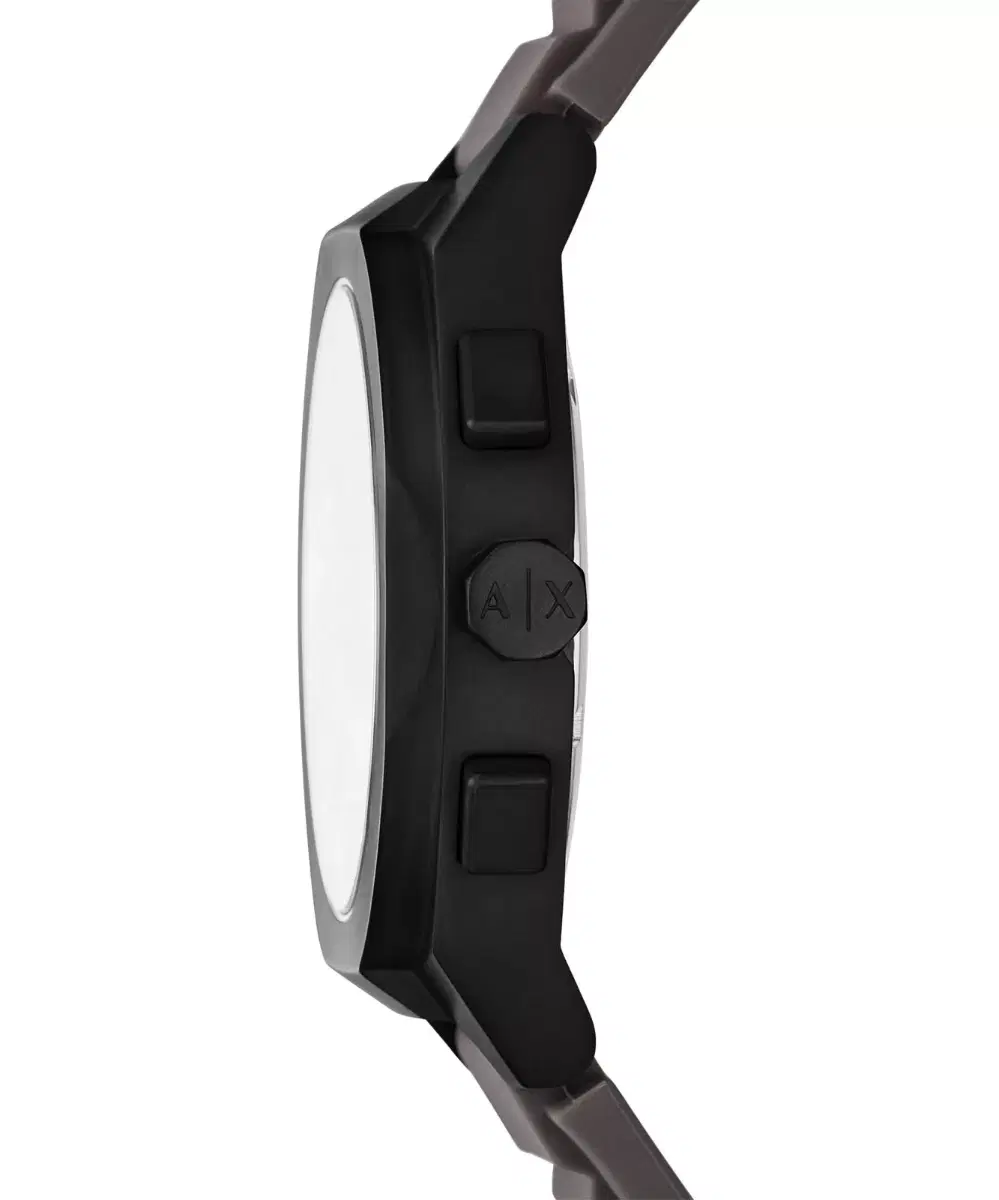 Armani Exchange Sync Chronograph Black Silicone Watch