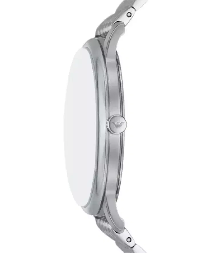 ساعة امبوريو ارماني مينيماليست رجالية بمينا أسود