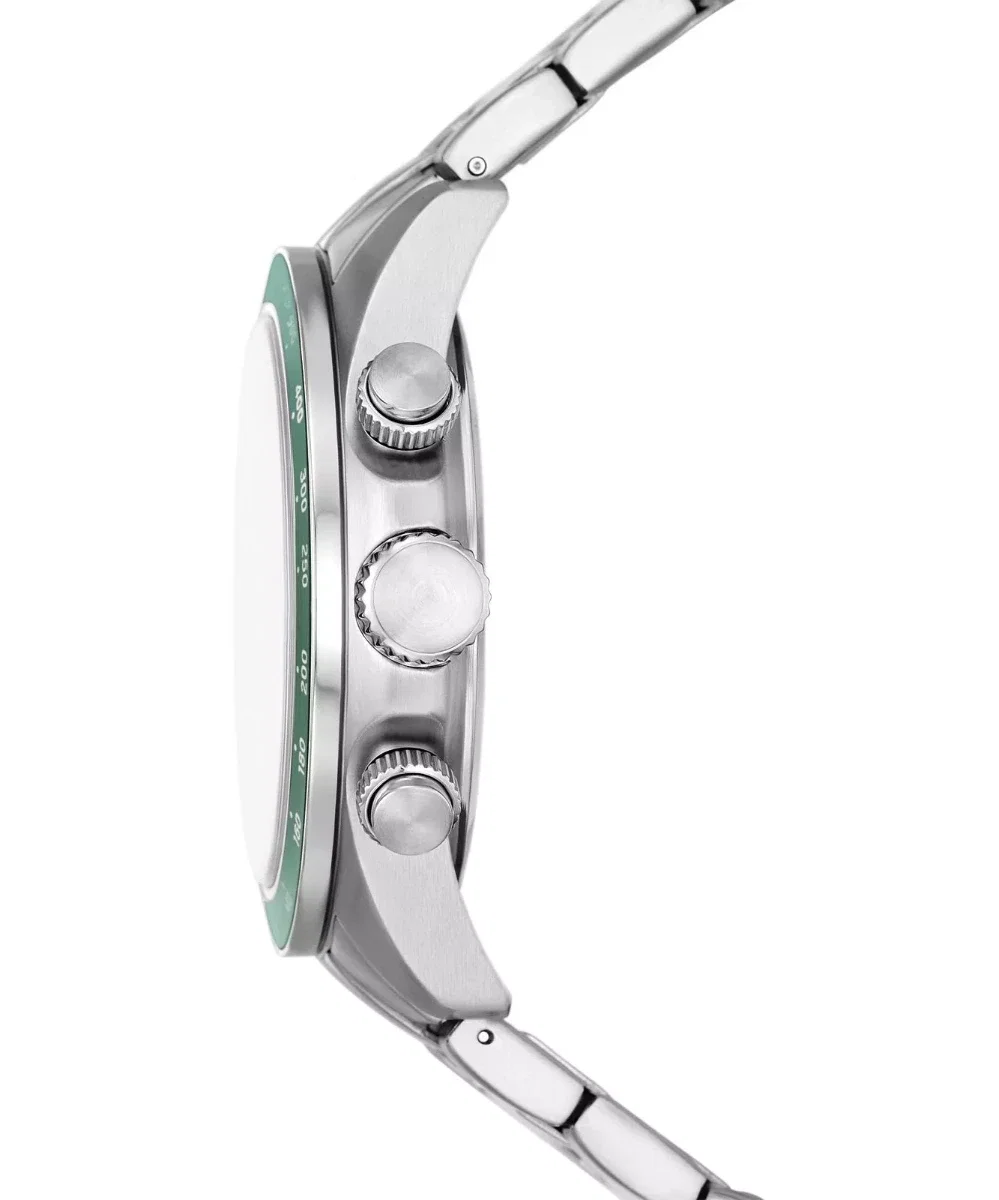 Fossil Autocross Men Steel Watch with Green Dial