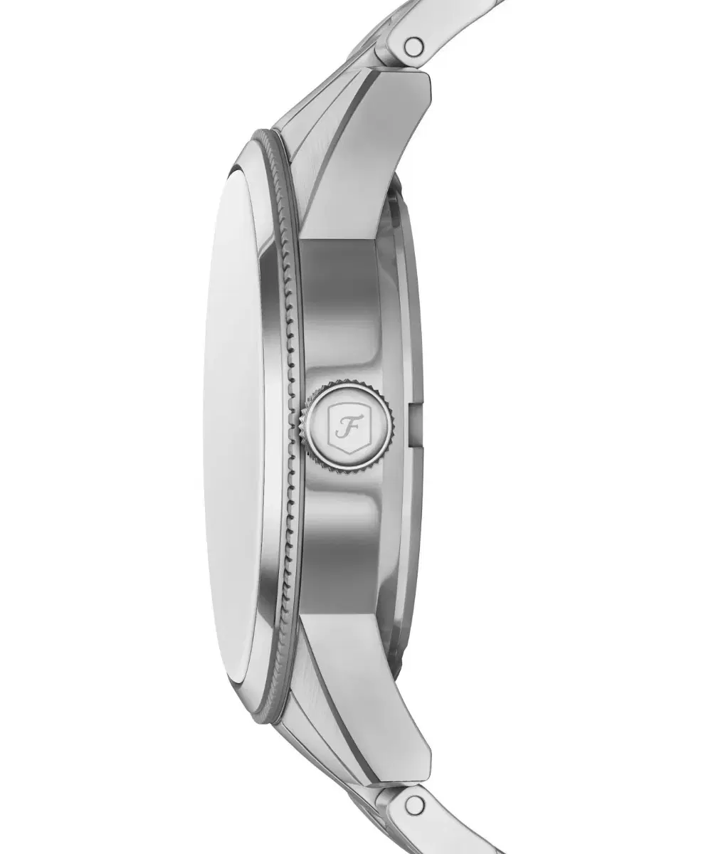 Fossil Pearson Men Stainless Steel Watch Blue Dial